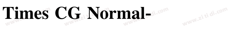 Times CG Normal字体转换